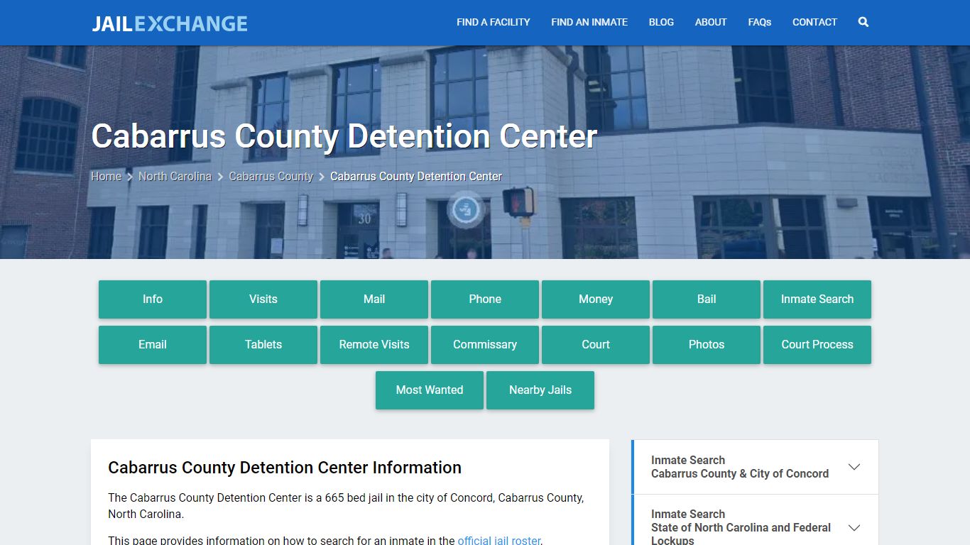 Cabarrus County Detention Center - Jail Exchange